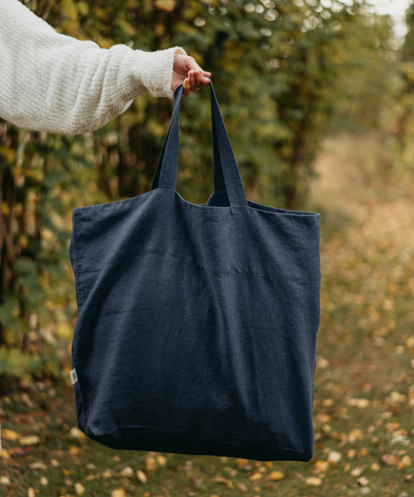 OMOM Stor Tygkasse | Tote bag i linne